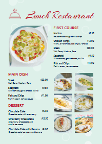 Lunch Restaurant Menu